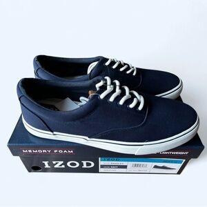Izod Men's Dark Blue Sneakers with white accents men’s size 12